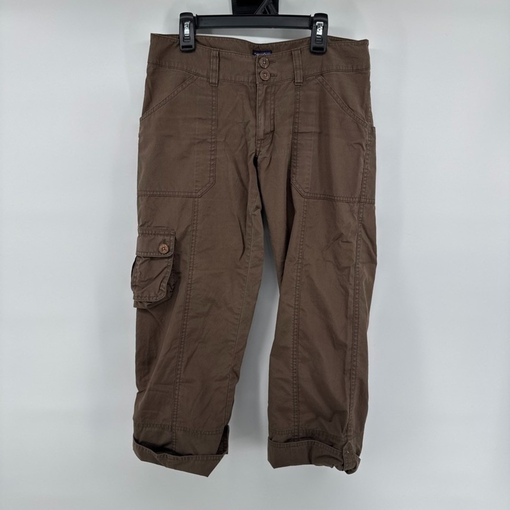Patagonia Water girl Cropped Brown Cargo Pants Womens Size 4 30x23